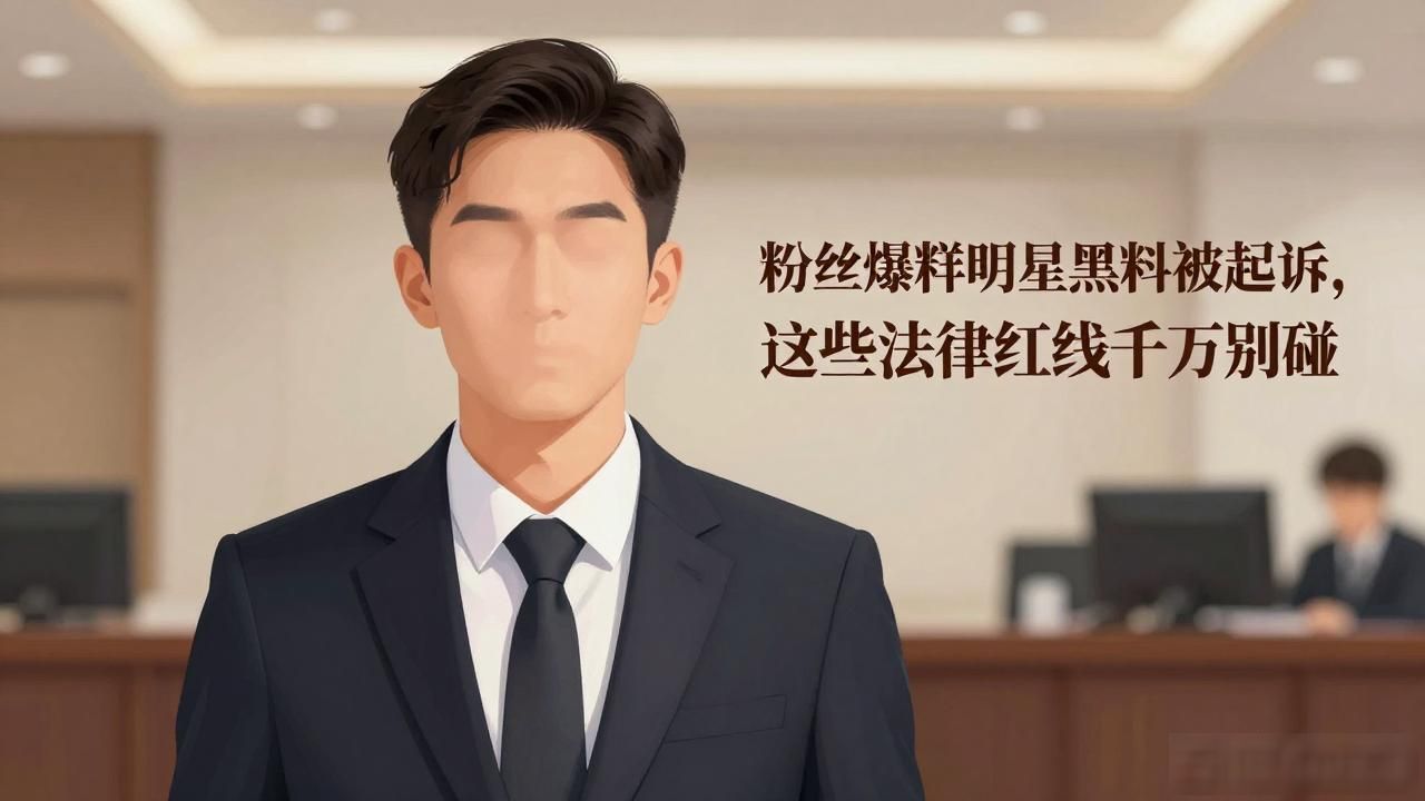 粉丝爆料明星黑料被起诉，这些法律红线千万别碰